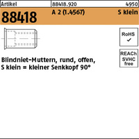 ART 88418 Blindniet-Mu. A 2 kl. Seko M 4 / 0,25 - 3,0 VE=S