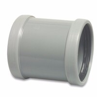 PVC-U Sok met stootrand - 125 mm, manchet, SN 4 KOMO/BENOR