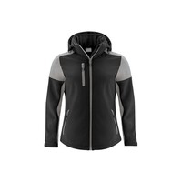 Printer Prime Softshell Jas dames zwart/staalgrijs - maat L