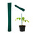 Relaxdays Pflanzstäbe, 50er Set, HxD 30 x 0,5 cm, Rankhilfe für Jungpflanzen, mit Bindedraht, Bambusstäbe, dunkelgrün