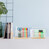 Relaxdays Schreibtisch Organizer Set 2-tlg., Metall, Briefständer & Stiftehalter, Büro-Organizer, Bambus, weiß/ natur