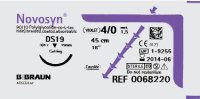 Novosyn · violett · USP 4/0 · metric 1,5 · Nadel HR26 · Länge 70 cm · 36 Stück