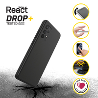 OtterBox React Samsung Galaxy A32 - Zwart - ProPack - beschermhoesje