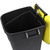 Pedal Operated Wheeled Litter Bin - 100 Litre - Yellow Lid