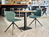 Tischsäule Fino quadratisch; 43x43x72 cm (BxLxH); schwarz; quadratisch