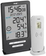 TFA Dostmann Funk-Thermometer XENA HOME Vezeték nélküli digitális hőmérő Antracit