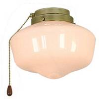 CasaFan 1 MP Schoolhouse Mennyezeti ventilátor lámpa Opálüveg (fényes)