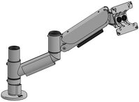 Flexible Height Adjustable Arm 1-2,5kg -WHITE- MOQ = 200 Szerelokészletek