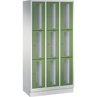 CLASSIC Fächerschrank, Fachhöhe 510 mm, mit Sockel