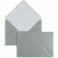 Briefumschläge C6 100g/qm gummiert VE=100 Stück silber
