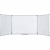 Whiteboard Trio Maya lackiert magnethaftend 120x90cm
