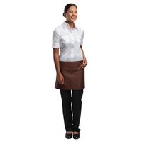 Chef Works Unisex Bistro Professional Apron in Brown Size 373x750mm