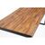 Bolero Acacia Rectangular Industrial Table 1800mm - Powder Coated Steel