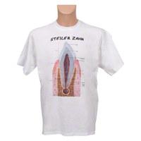 Kurzarm T-Shirt Zahn, Anatomie Lernhilfe, Medizinische Lernmittel, Gr. XXL