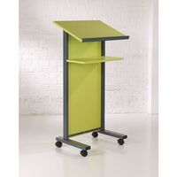 Coloured panel front lectern, lime