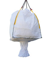 Big Bag unbeschichtet/unbedruckt, mit Auslauf, 90 x 90 x 110 cm