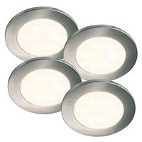 Nordlux LED Möbelleuchte 4er Set LISMORE 4-KIT, 0,7W LED, 3000K, 30lm, IP20, chrom