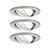 3er Pack LED Einbauleuchte NOVA PLUS ZigBee COIN RGBW, rund, Ø 8.4cm, 230V, 2.5W RGB+2700K 85lm, Eisen gebürstet
