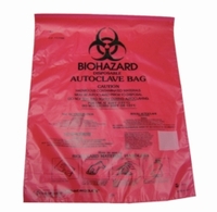 Biohazard disposal bags,220x280 mm pack of 100 (without stand)
