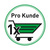 Sticker / Information Sign / Window Film for Purchasing Restrictions "Pro Kunde 1x Einkaufskorb" | shopping trolley green