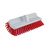 Red 24cm Hi-Low Deck Scrub Brush Head Heavy Duty