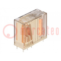 Relay: electromagnetic; DPDT; Ucoil: 12VDC; 6A; 6A/250VAC; 6A/30VDC