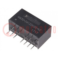 Converter: DC/DC; 3W; Uin: 18÷36V; Uout: 12VDC; Uout2: -12VDC; SIP8