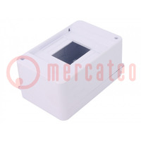 Enclosure: for modular components; IP30; white; No.of mod: 4; ABS