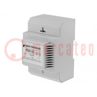 Transformer: mains; 63VA; 400VAC; 12V; Leads: terminal block; IP30