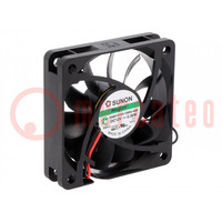 Ventilateur: DC; axial; 12VDC; 60x60x15mm; 21,46m3/h; 14,5dBA; Vapo