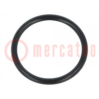 O-ring gasket; NBR rubber; Thk: 2mm; Øint: 20mm; black; -30÷100°C