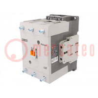 Contactor: 3-pole; NO x3; Auxiliary contacts: NO + NC; 24VDC; 130A