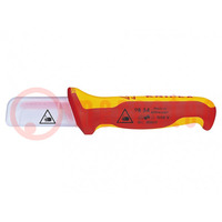 Knife; for electricians; straight; Tool length: 190mm; 1kVAC