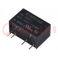 Converter: DC/DC; 2W; Uin: 13.5÷16.5V; Uout: 15VDC; Iout: 133mA; SIP7