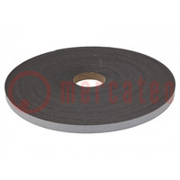 Tape: sealing; W: 20mm; L: 30m; Thk: 4mm; grey; rubber hot-melt; 130%