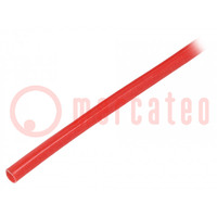 Insulating tube; fiberglass; red; -20÷155°C; Øint: 3.5mm