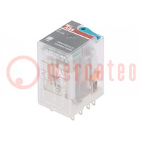 Relay: electromagnetic; DPDT; Ucoil: 110VDC; Icontacts max: 12A