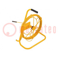 Transmission cable; Len: 80m; yellow; Equipment: cable reel