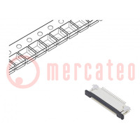 Connector: FFC/FPC; horizontal; PIN: 20; top contacts,ZIF; SMT