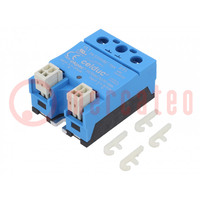 Relay: solid state; Ucntrl: 3.5÷32VDC; 75A; 24÷510VAC; SOR; 1-phase