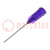 Needle: steel; 1"; Size: 21; straight; 0.51mm; Body: purple