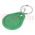 Trousseau RFID; plastique; vert; 125kHz; 8BROM