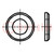 Rondelle; ronde; M8; D=16mm; h=1,6mm; acier; Placage: chrome; BN 722