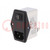 Connector: AC supply; socket; male; 6A; 250VAC; IEC 60320; C14 (E)
