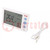 Thermo-hygrometer; LCD; -10÷50°C; 0÷99%RH; Accur: ±1°C; 0.1°C; 1%RH