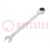 Chiave; combinata; 8mm; acciaio cromato; con cricchetto; L: 144mm