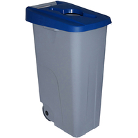 Cubo reciclaje Denox - 85 l - Azul