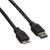 ROLINE Câble USB 3.2 Gen 1, A M - Micro A M, noir, 0,8 m