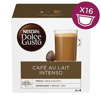 Kapsułki kawy Nescafé Dolce Gusto café au lait, intenso, 3x16 kapsułek, hurtowe opakowania kartonowe
