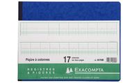 EXACOMPTA Spaltenbuch, 20 Spalten auf 2 Seiten, 24 Zeilen (332224000)
